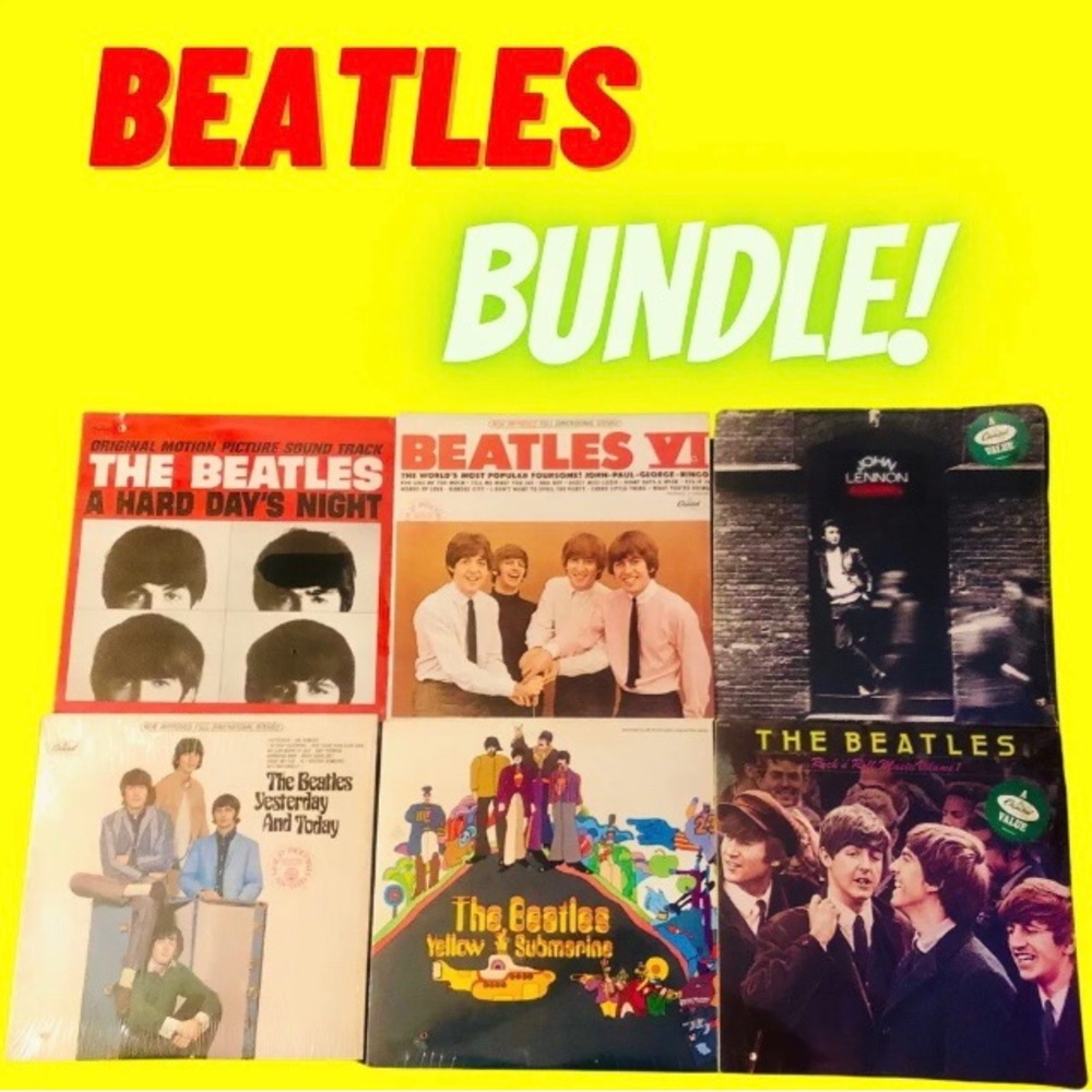🎙6x Beatles Mix of Early Pressings Factory Sealed Vinyl Record Albums Lot of 6